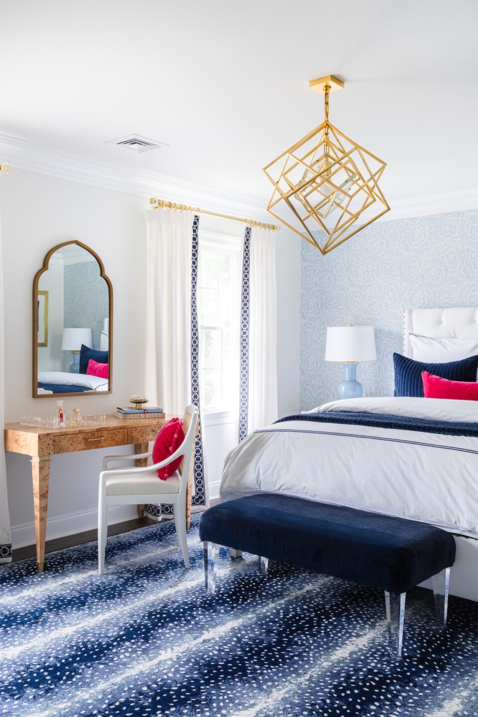 Blue And White Bedroom Mahwah Nj