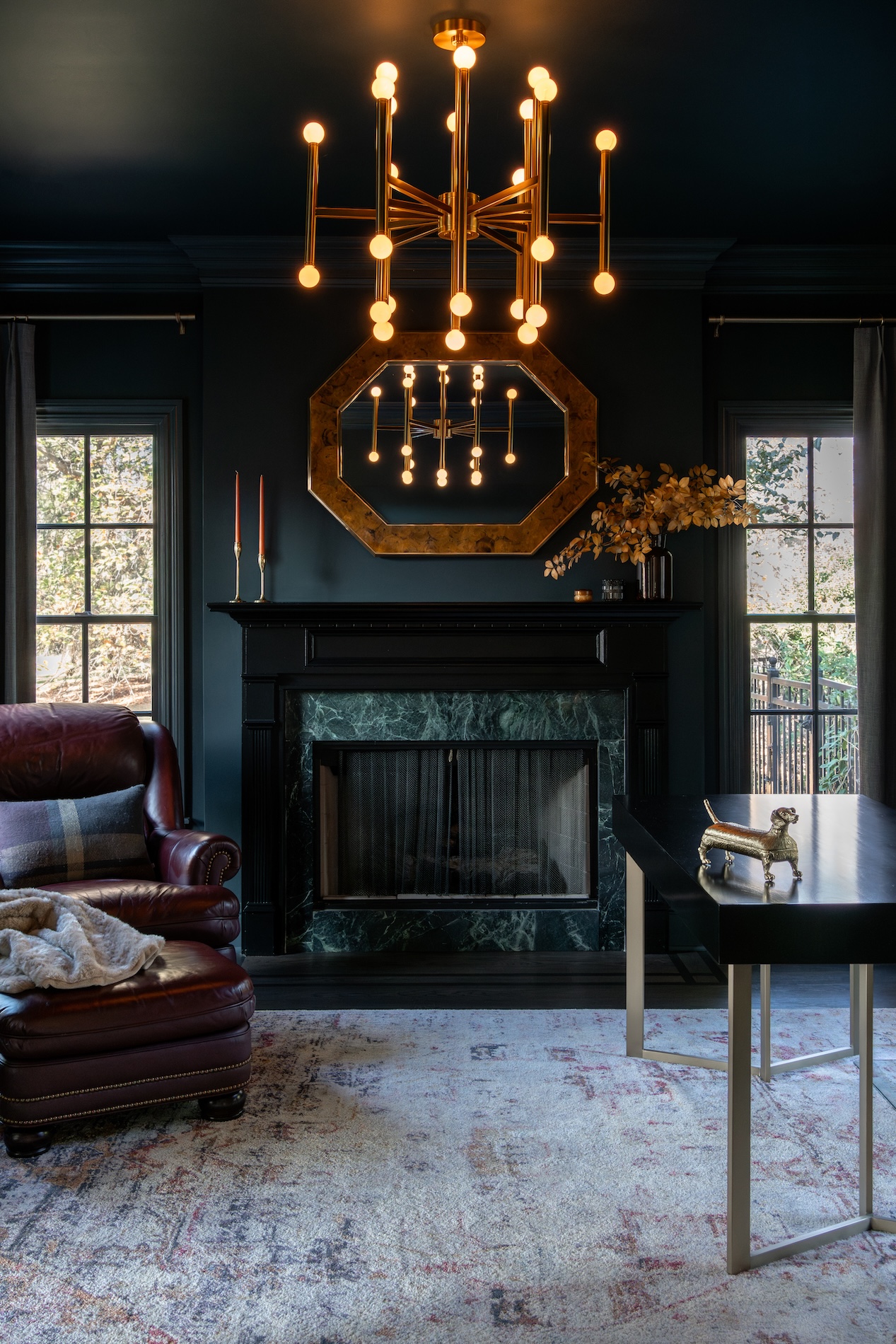 Home Office Design Color Drenched Wostbrock Home