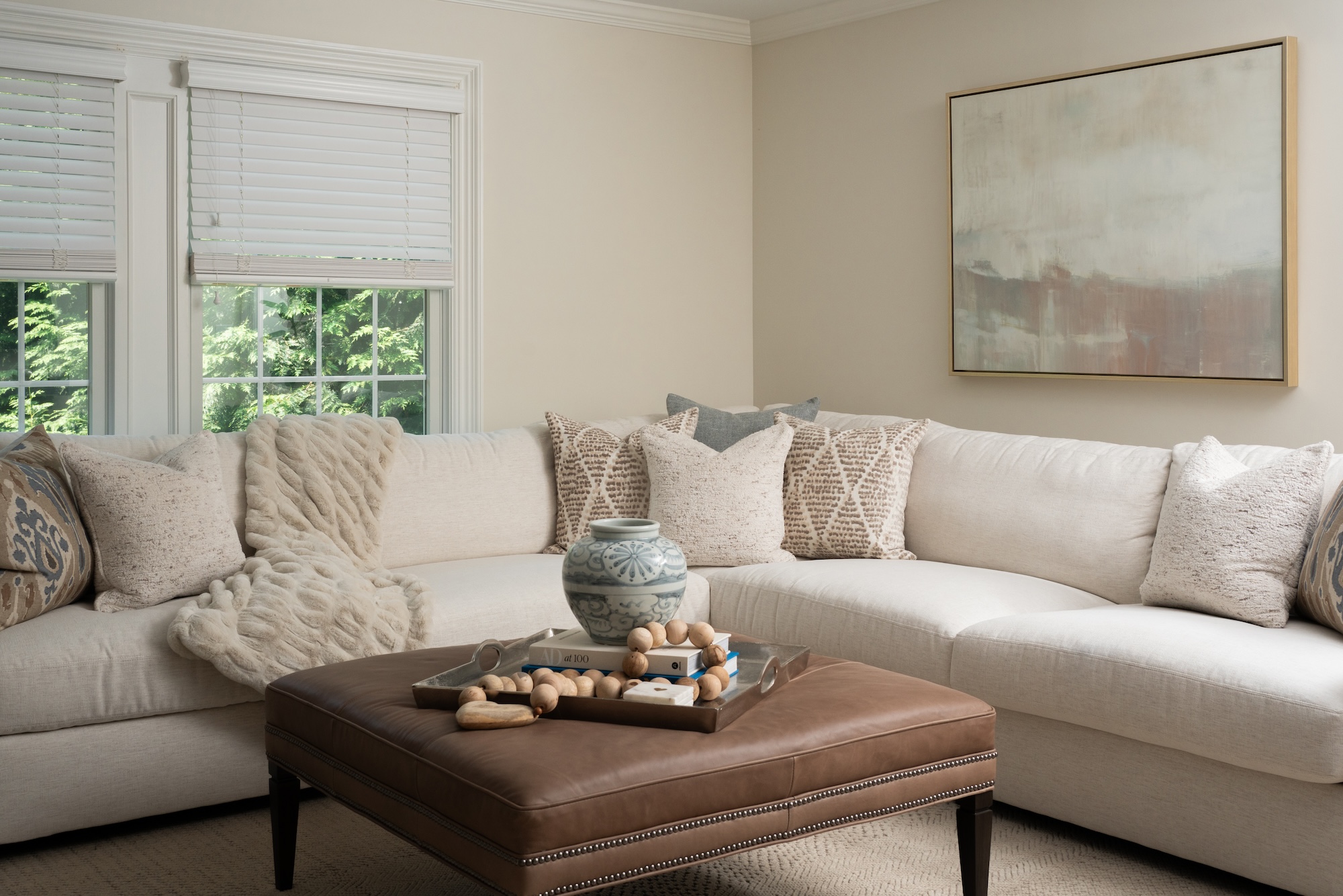 Natural Color Palette Living Room Design