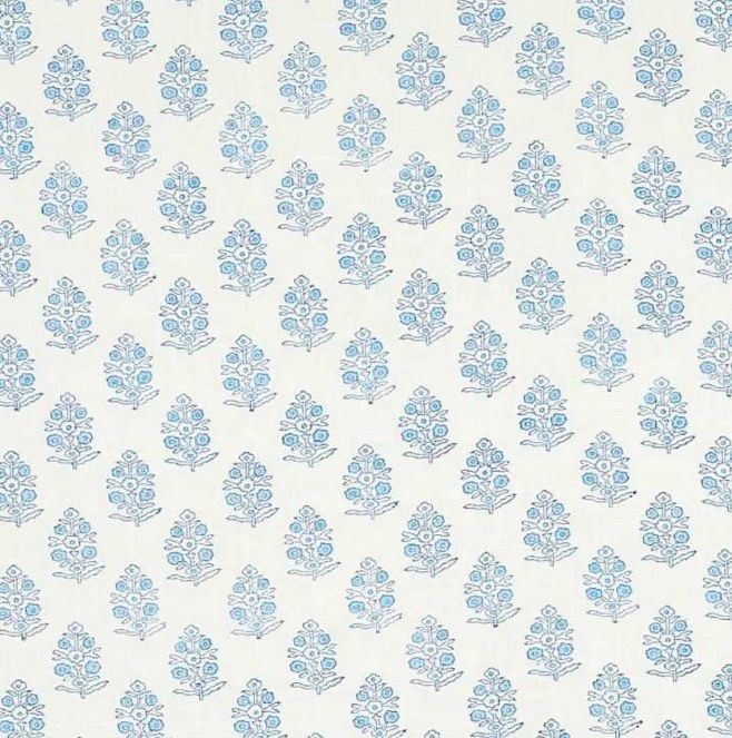 Schumacher Aditi Blue Fabric